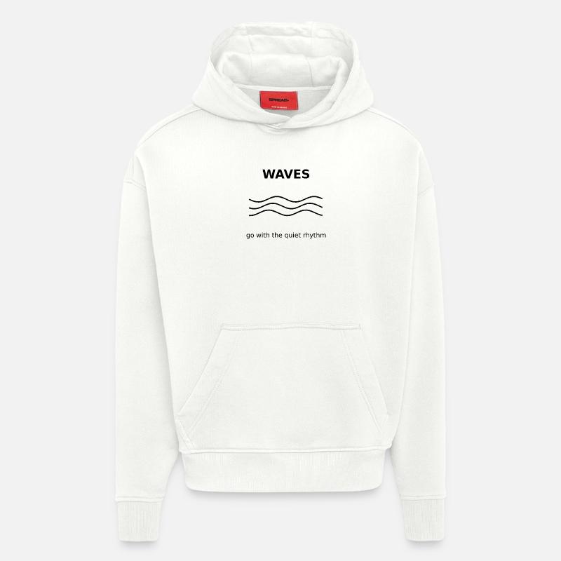 Waves - Hoodie- made by SPREAD  - OFF WHITE