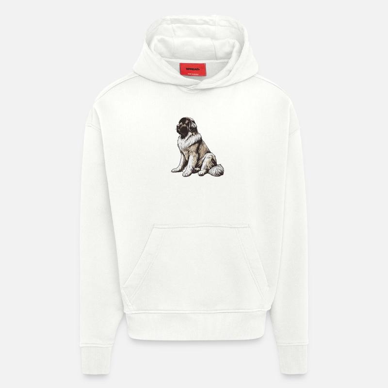 Terre-Neuve - Sweat à capuche bio épais oversize fabriqué en UE - OFF WHITE