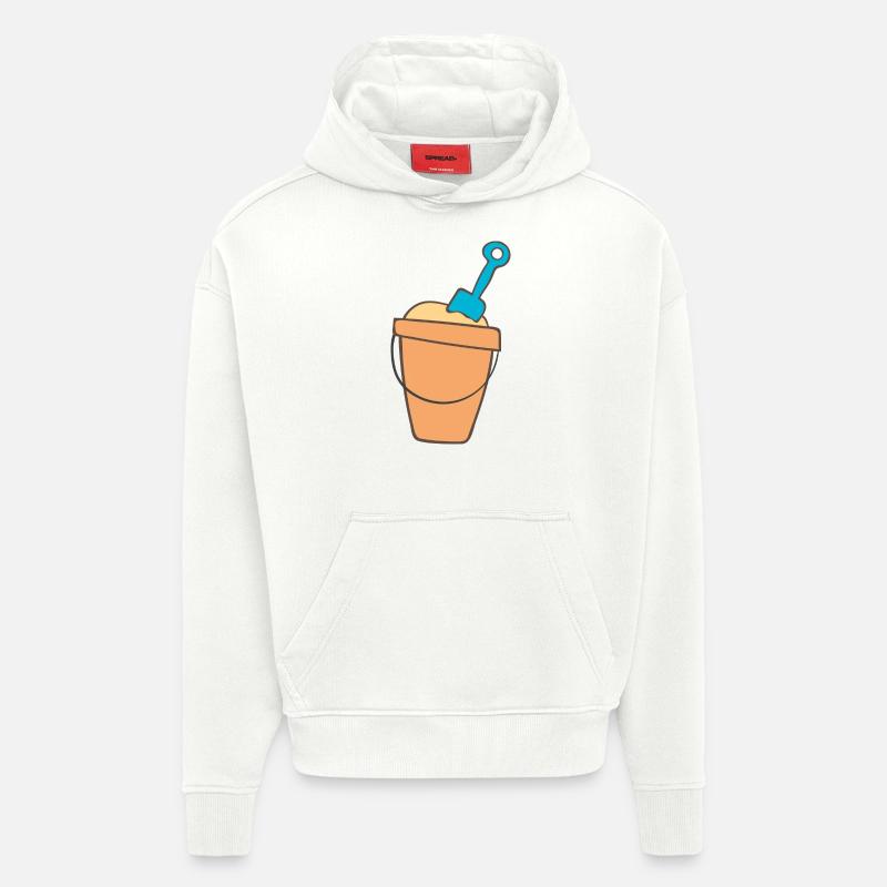 sablière - Sweat à capuche bio épais oversize fabriqué en UE - OFF WHITE