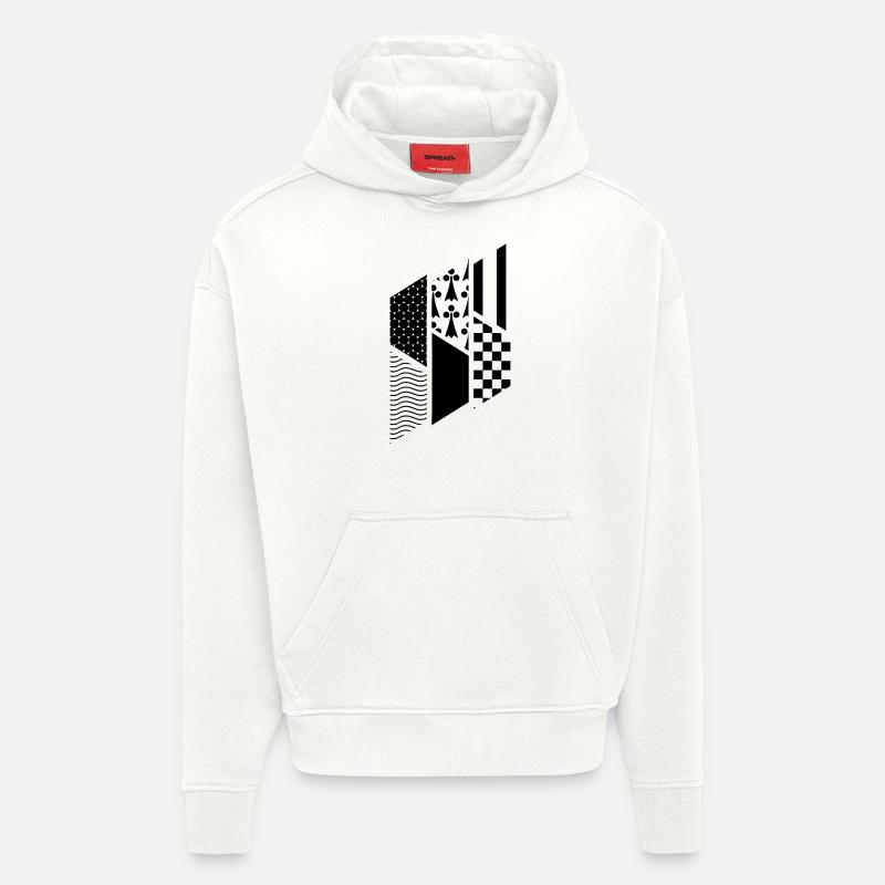 repousser - Sweat à capuche bio épais oversize fabriqué en UE - OFF WHITE
