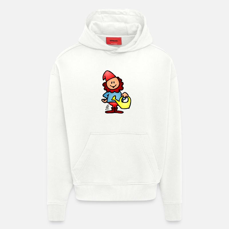 Gnome - Sweat à capuche bio épais oversize fabriqué en UE - OFF WHITE