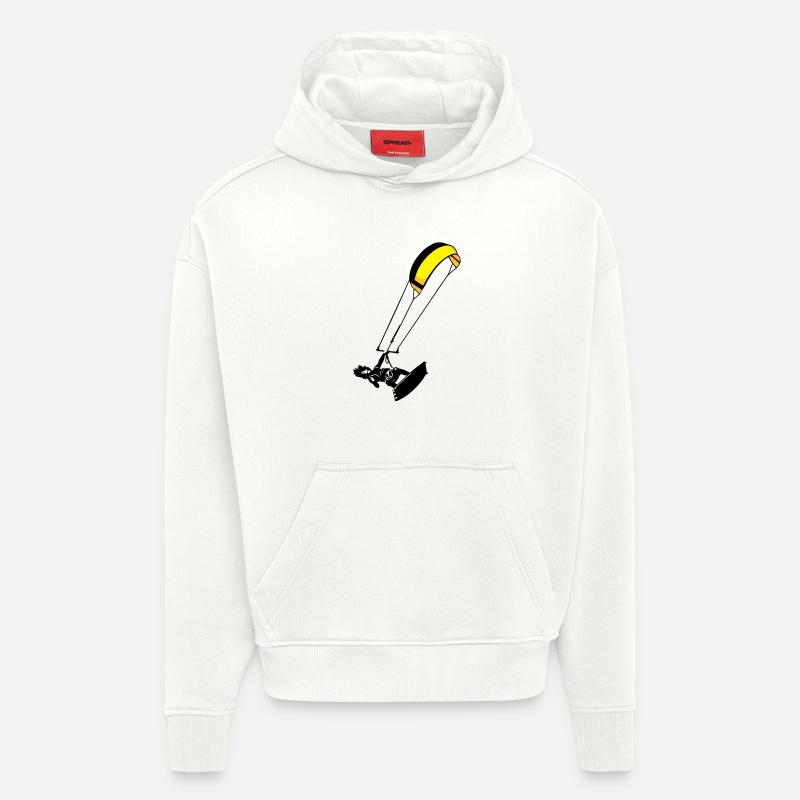 Kitesuf flex - Hoodie- made by SPREAD  - OFF WHITE