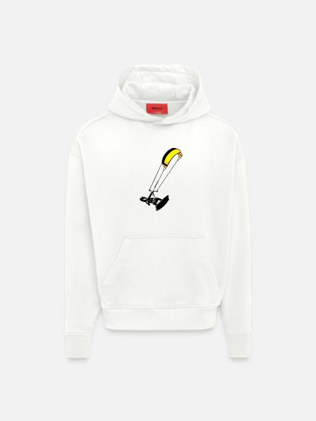 kite-surf - Hoodie- made by SPREAD - OFF WHITE