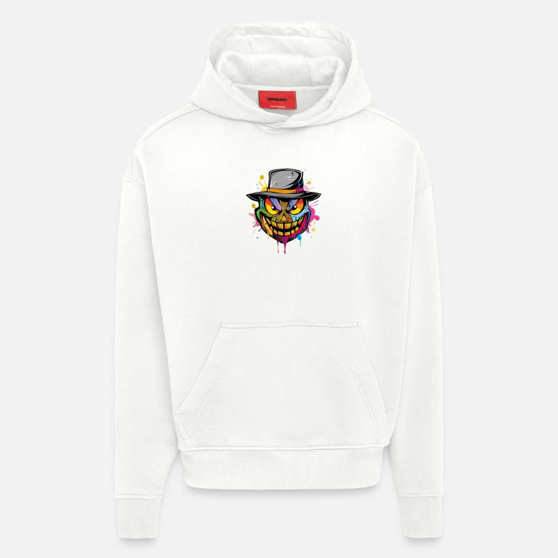 Halloween Face - Hoodie- made by SPREAD  - OFF WHITE
