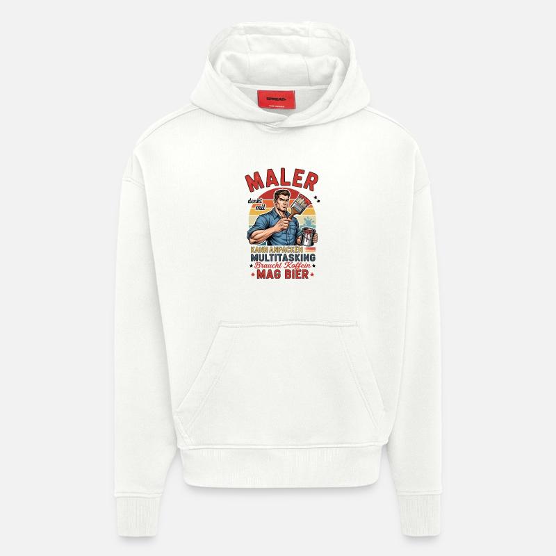 Der Maler - Hoodie- made by SPREAD  - OFF WHITE