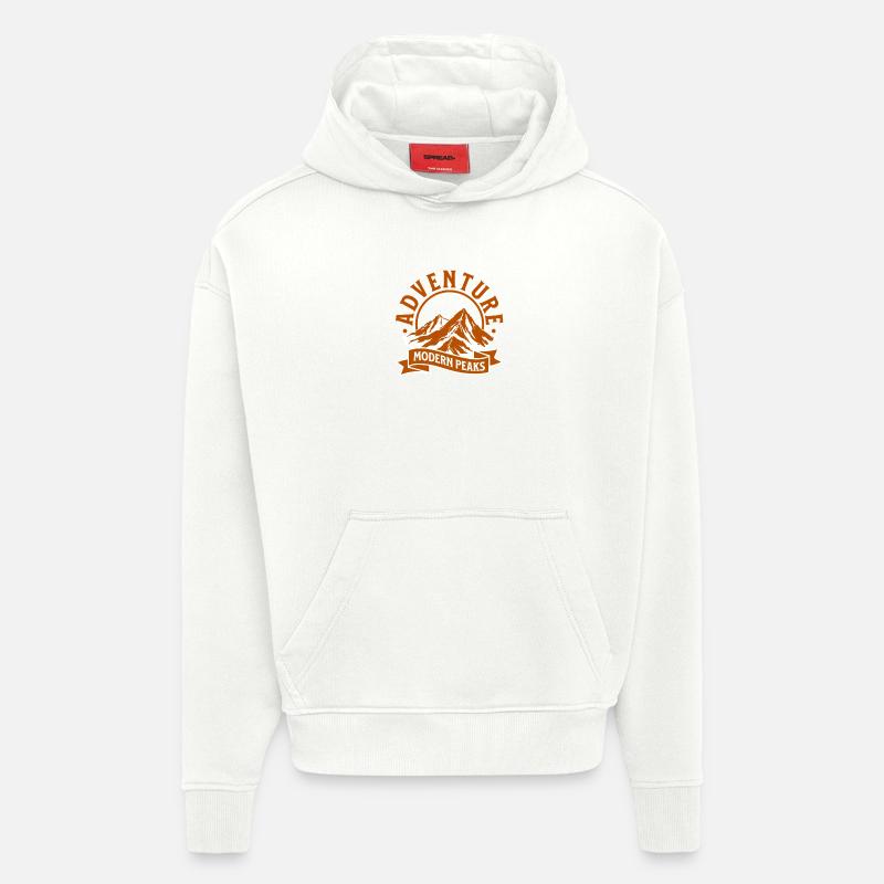 Moderne Bergabenteuer Peaks - Hoodie- made by SPREAD  - OFF WHITE