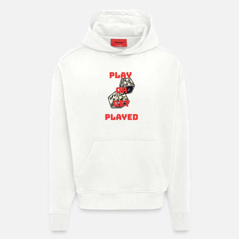 Sûra Design Play - Sweat à capuche bio épais oversize fabriqué en UE - OFF WHITE