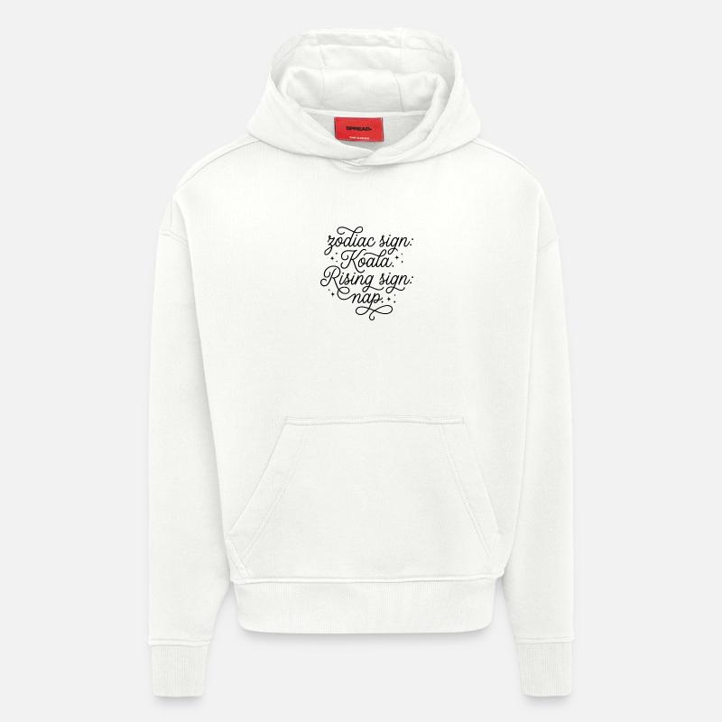 Sternzeichen Koala Aszendent Nickerchen - Hoodie- made by SPREAD  - OFF WHITE