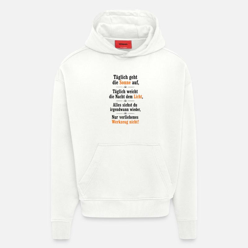 werkzeug_1 - Hoodie- made by SPREAD - OFF WHITE