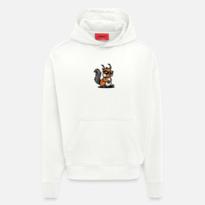 Eichhörnchen Cool Comic - Hoodie- made by SPREAD  - OFF WHITE
