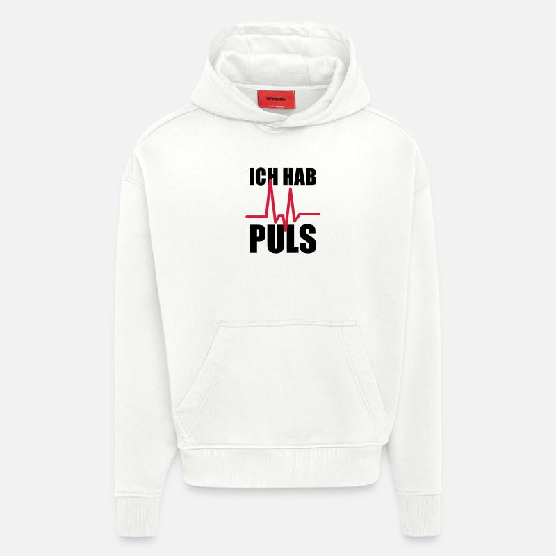 Ich hab Puls - Hoodie- made by SPREAD - OFF WHITE