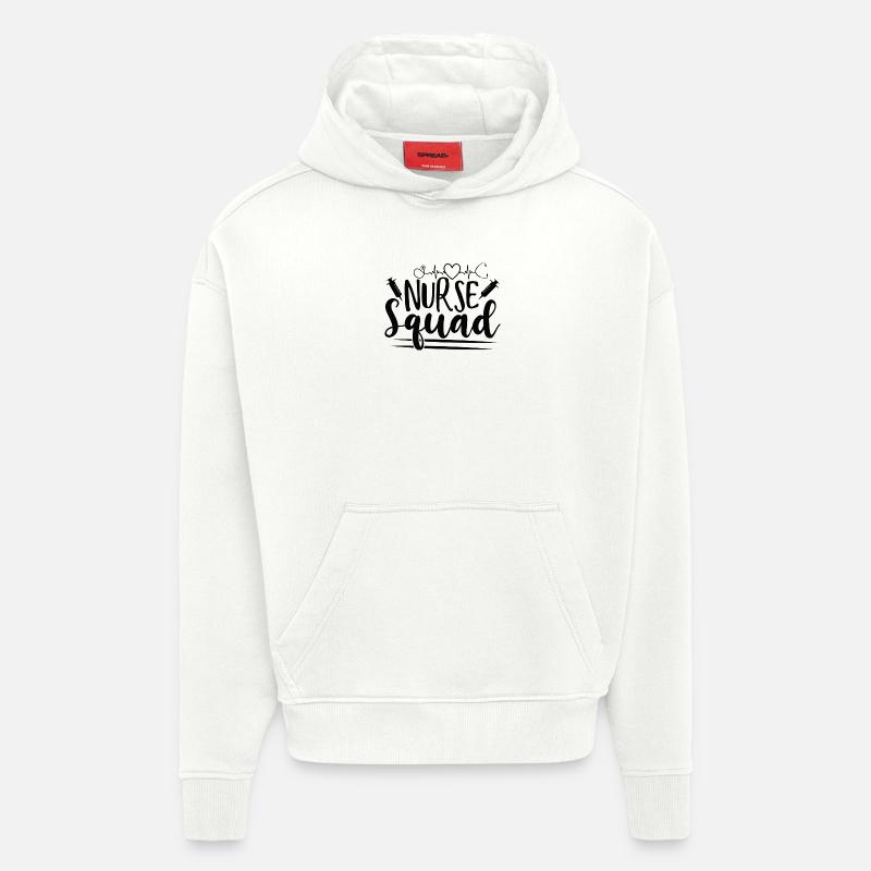 Nurse Squad Pflege Team Spruch - Hoodie- made by SPREAD  - OFF WHITE