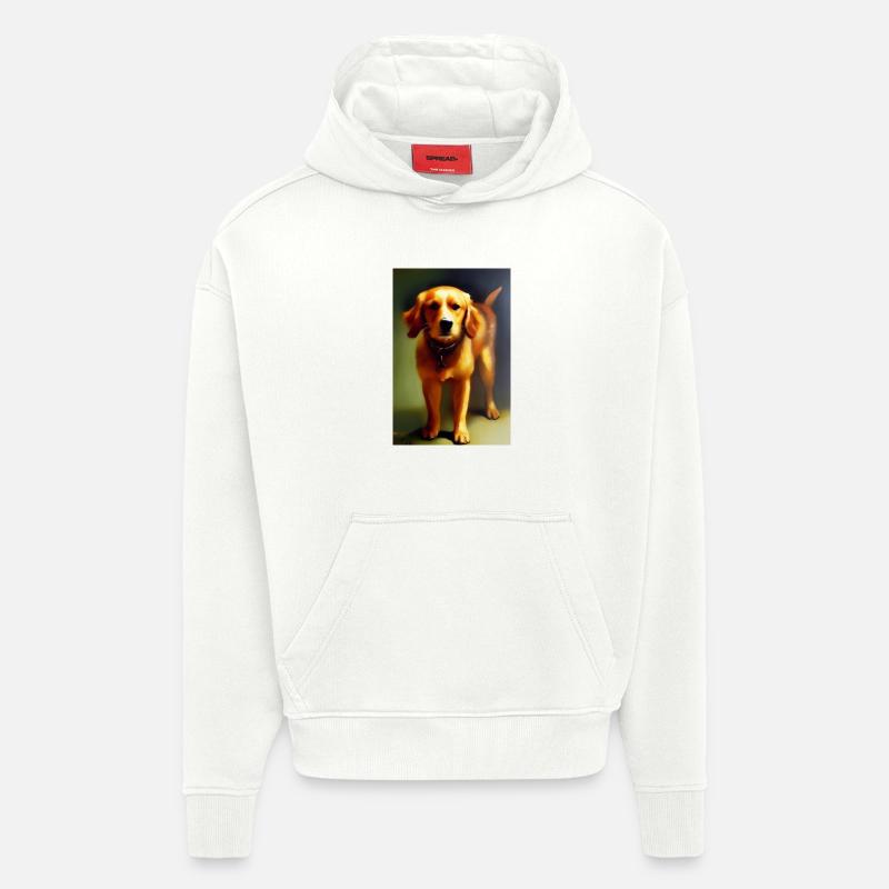 Hunde Bild - Hoodie- made by SPREAD  - OFF WHITE