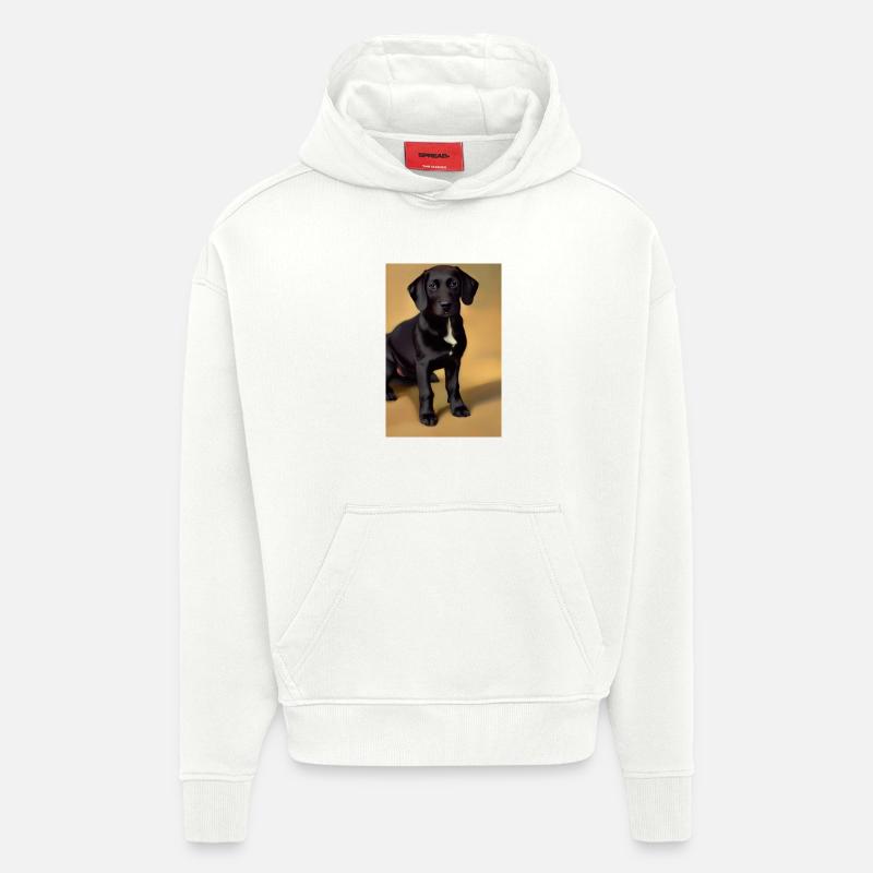 Hunde Bild - Hoodie- made by SPREAD  - OFF WHITE
