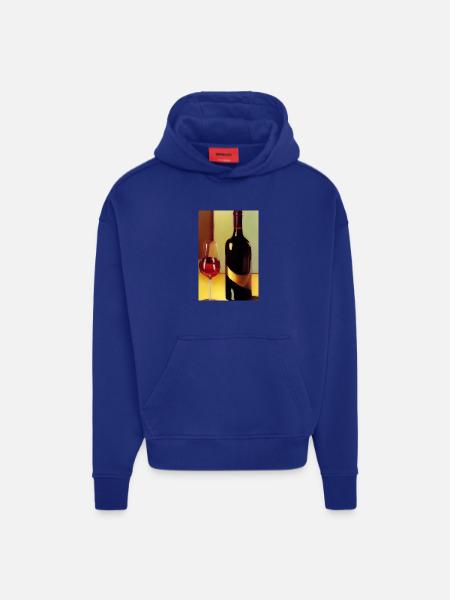 Wein Trinker - Hoodie- made by SPREAD - OFF WHITE