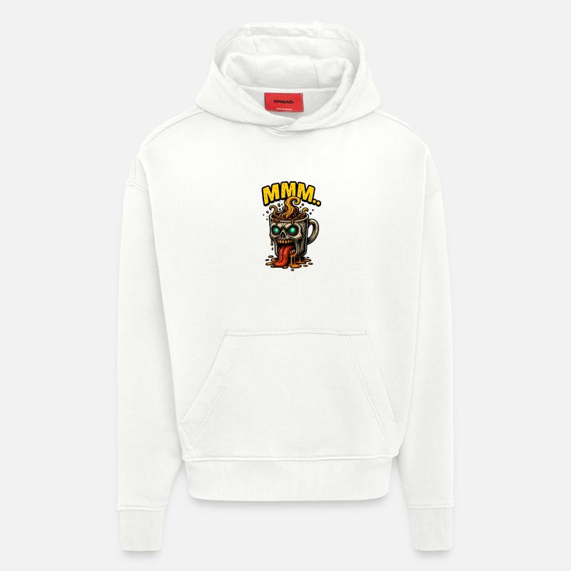 MMM Dämonenkaffee Becher - Hoodie- made by SPREAD  - OFF WHITE