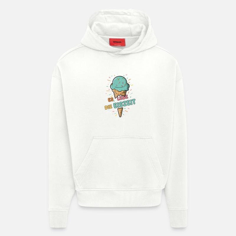 Es lebe die Eiszeit - Eiskugel - Hoodie- made by SPREAD  - OFF WHITE