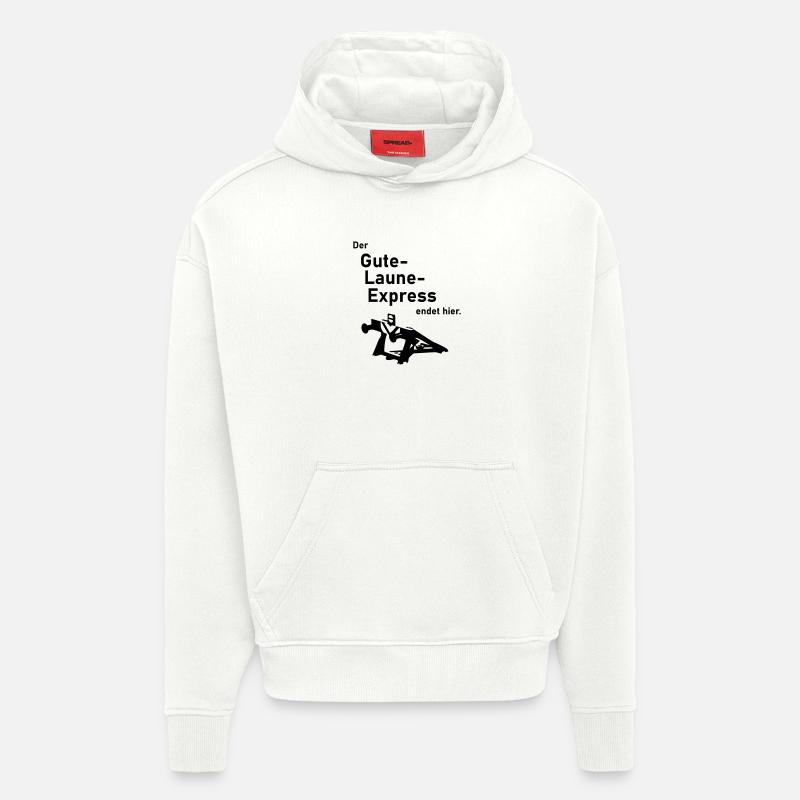 gute laune Express - Hoodie- made by SPREAD  - OFF WHITE