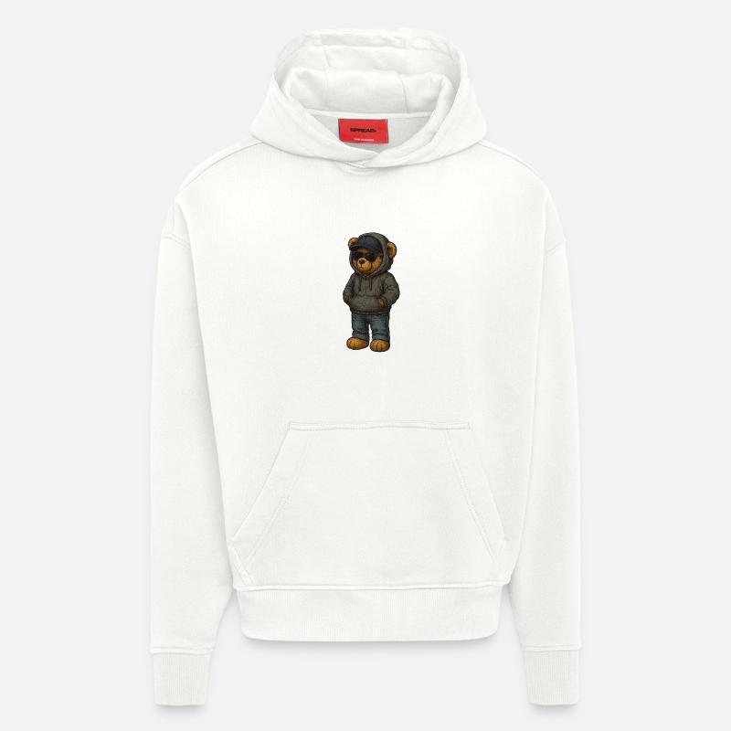 Urban Kapuzenpullover Bär - Hoodie- made by SPREAD  - OFF WHITE