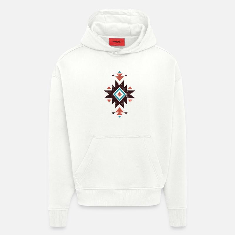Boho Diamond Emblem - Hoodie- made by SPREAD  - OFF WHITE