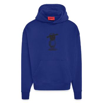 Mouton Doodle Doodle duveteux - Sweat à capuche bio épais oversize fabriqué en UE - OFF WHITE - Devant