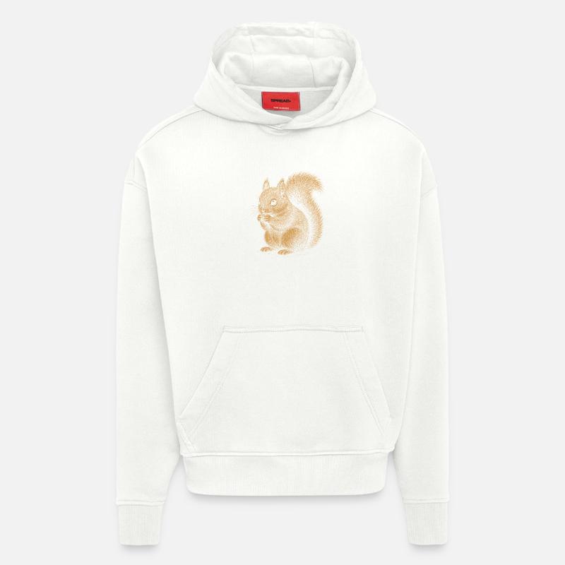 Eichhörnchen - Hoodie- made by SPREAD  - OFF WHITE
