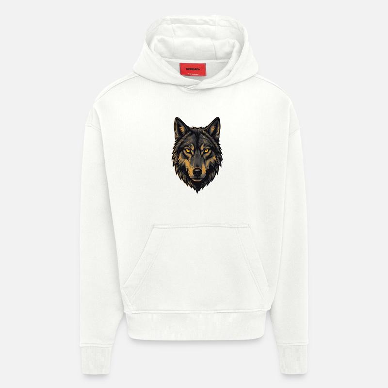 Alphawolf - Hoodie- made by SPREAD  - OFF WHITE