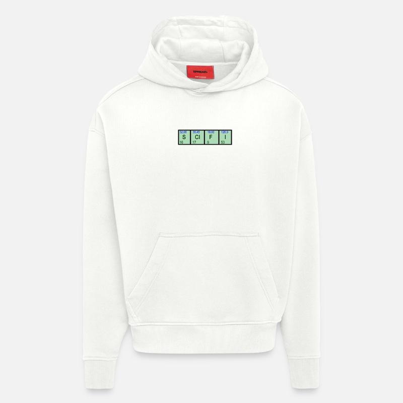 SCIFI Elemente - Hoodie- made by SPREAD  - OFF WHITE