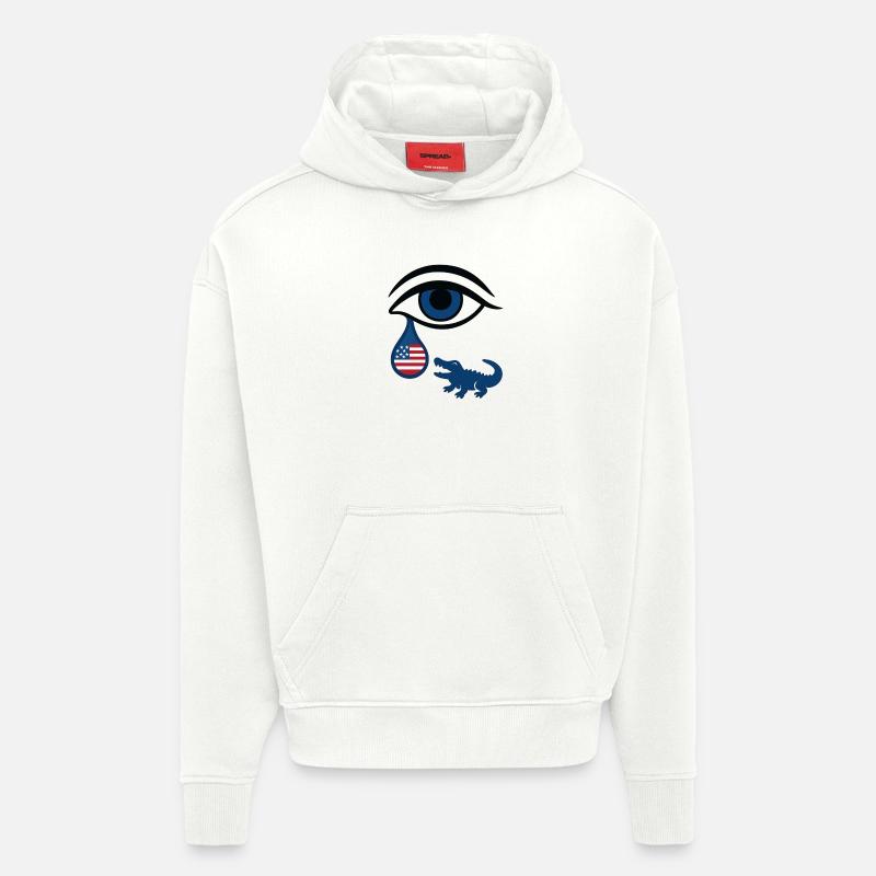 Florida Tear - Hoodie- made by SPREAD  - OFF WHITE