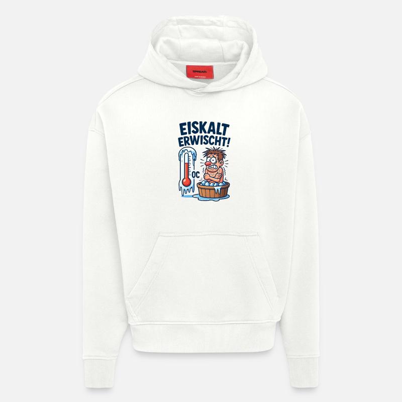 Eiskalt Erwischt Eisbaden  - Hoodie- made by SPREAD  - OFF WHITE