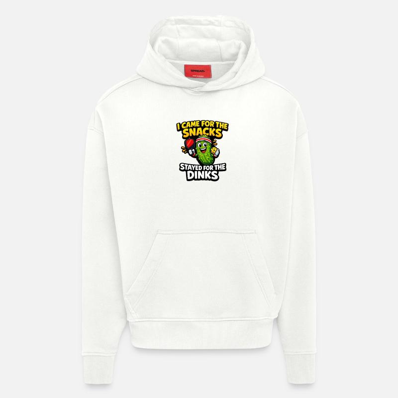 Gurkenheld: Snacks statt Dinks - Hoodie- made by SPREAD  - OFF WHITE