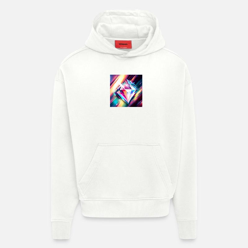 Diamant - Hoodie- made by SPREAD  - OFF WHITE