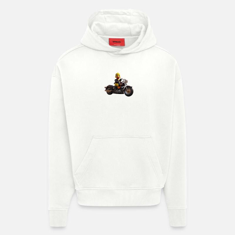 Motorrad Ente - Hoodie- made by SPREAD - OFF WHITE