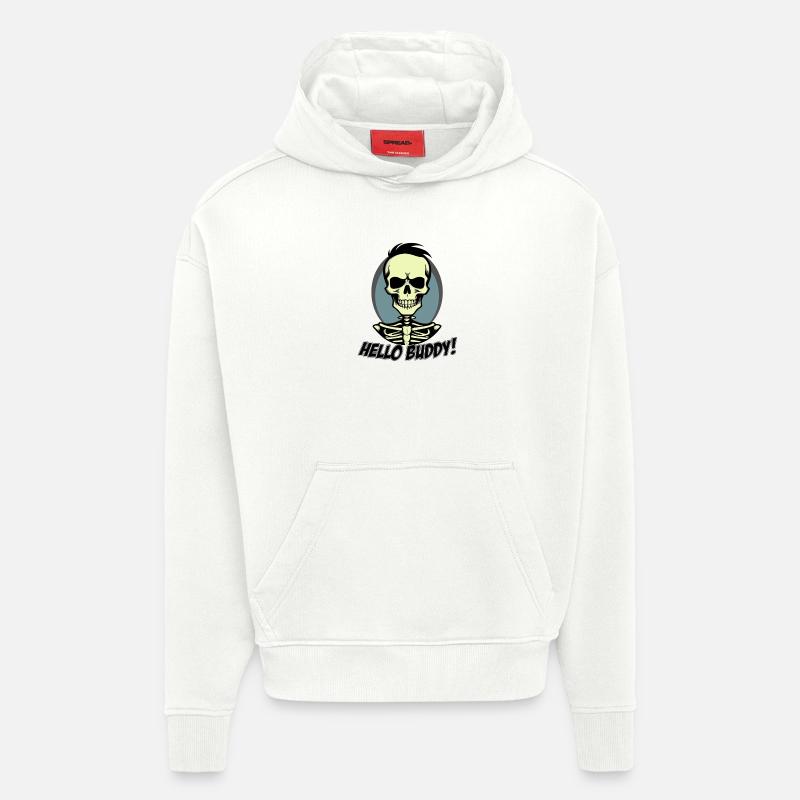 Hello Buddy 2 - Hoodie- made by SPREAD  - OFF WHITE