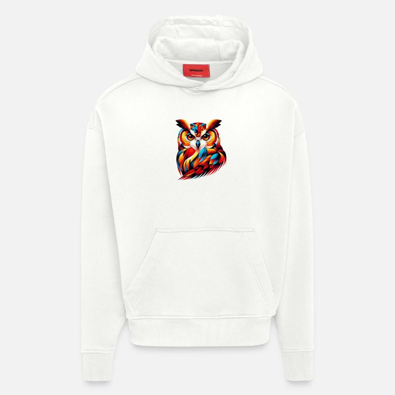 Eule - Hoodie- made by SPREAD  - OFF WHITE