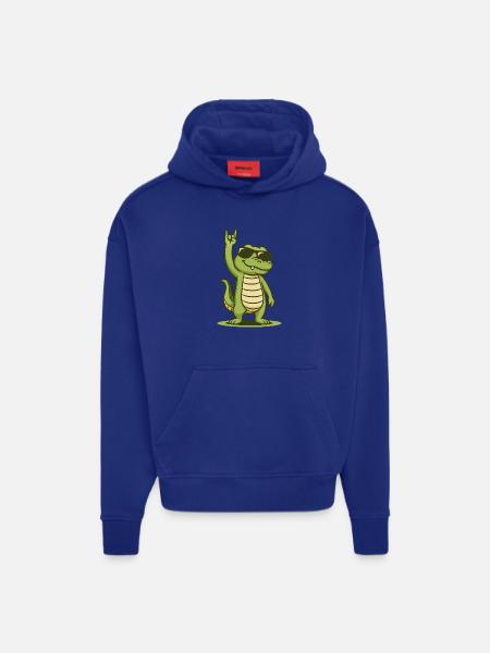 Rock’n’Roll Krokobaby - Hoodie- made by SPREAD - OFF WHITE