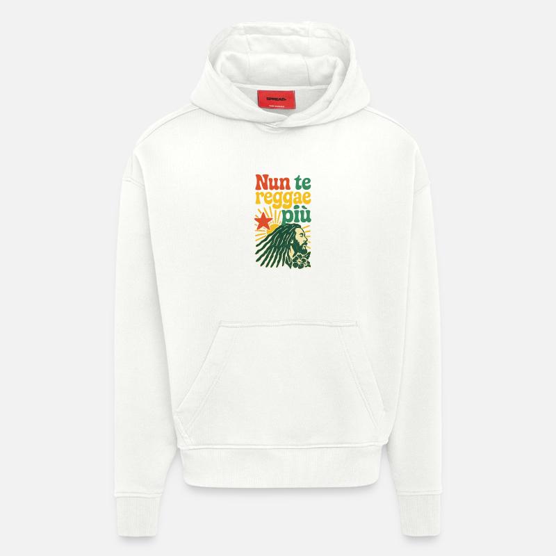 Rasta Reggae Design mit positiver Botschaft - Hoodie- made by SPREAD - OFF WHITE