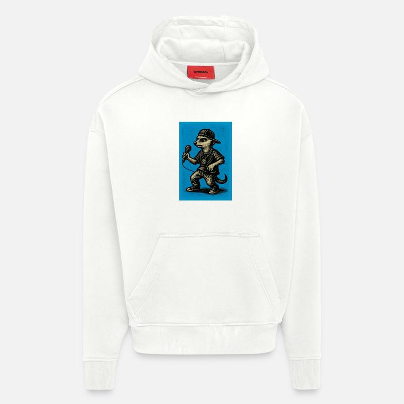 erdmännchen - comic-helden 3 - Hoodie- made by SPREAD  - OFF WHITE