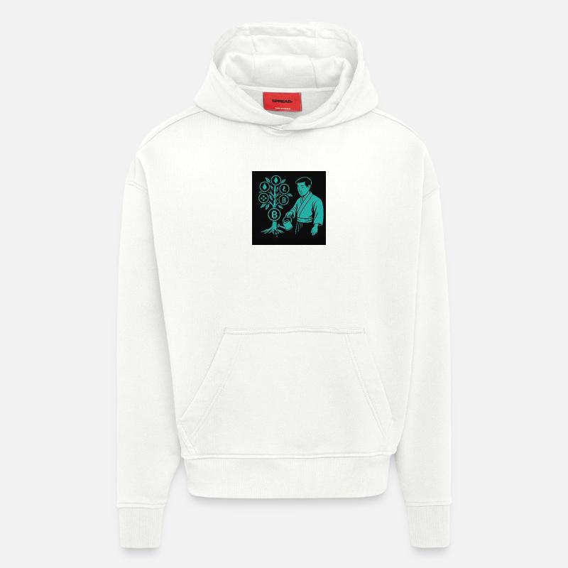 Satoshi Baum - Hoodie- made by SPREAD  - OFF WHITE
