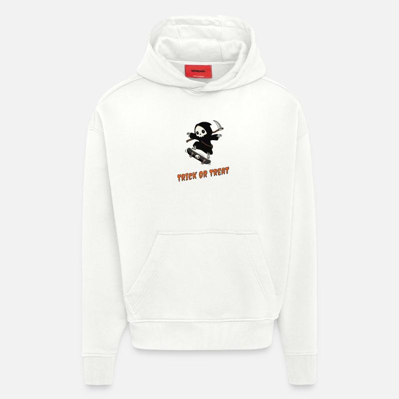 Süßes oder Saures – Skater Reaper - Hoodie- made by SPREAD  - OFF WHITE