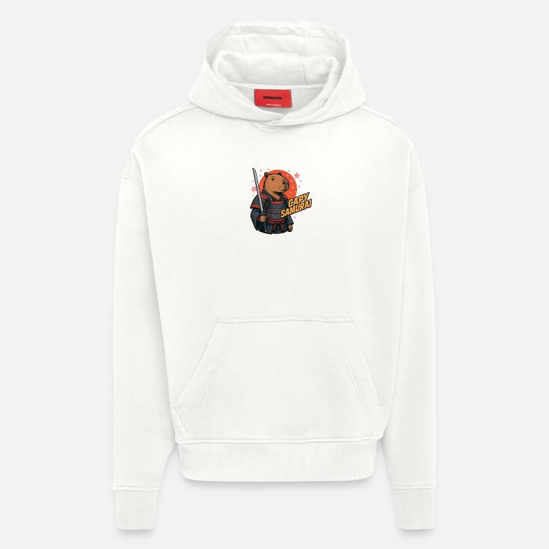 Capy Samurai – Zen Warrior Capybara 🐾
 - Hoodie- made by SPREAD  - OFF WHITE