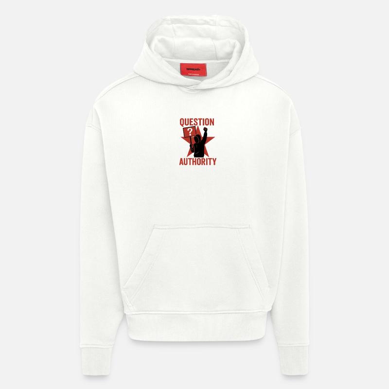 Question Puissance - Sweat à capuche bio épais oversize fabriqué en UE - OFF WHITE