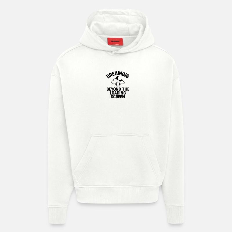 Dreaming Beyond Loading Screen - Hoodie- made by SPREAD  - OFF WHITE