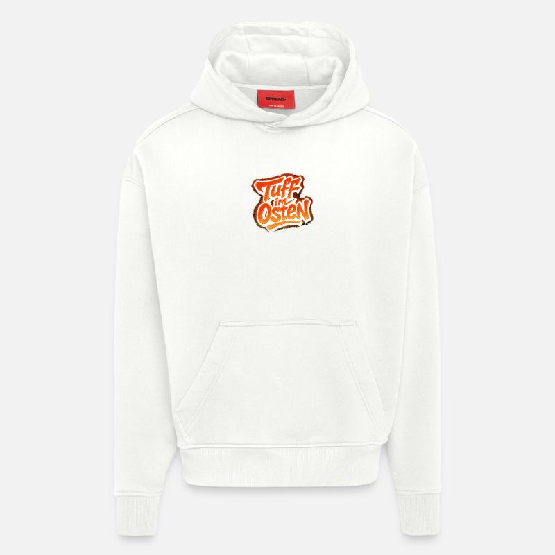 Tuf à l’est - Sweat à capuche bio épais oversize fabriqué en UE - OFF WHITE