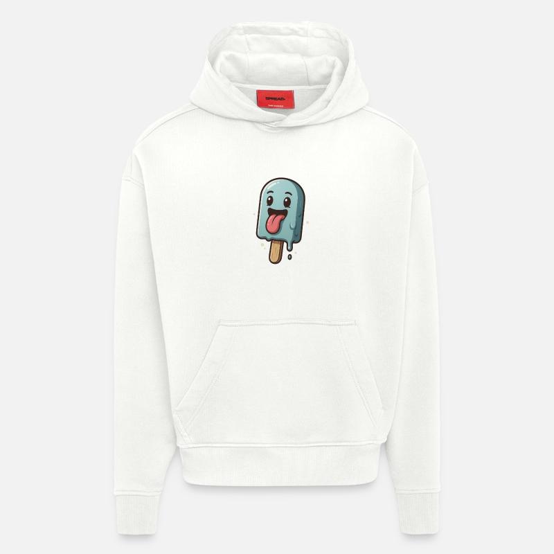 Laughing popsicles - Hoodie- made by SPREAD - OFF WHITE