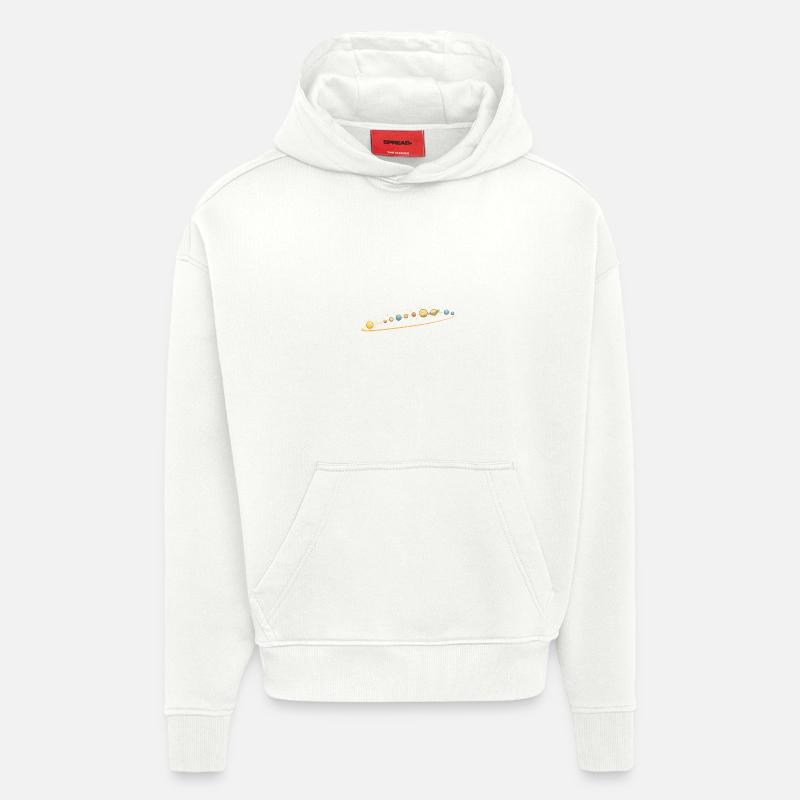 Solar-System - Hoodie- made by SPREAD  - OFF WHITE