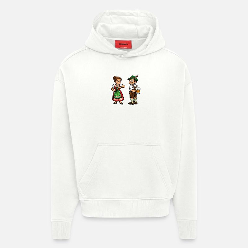 Ehe-Humor Chef & Bier - Hoodie- made by SPREAD  - OFF WHITE