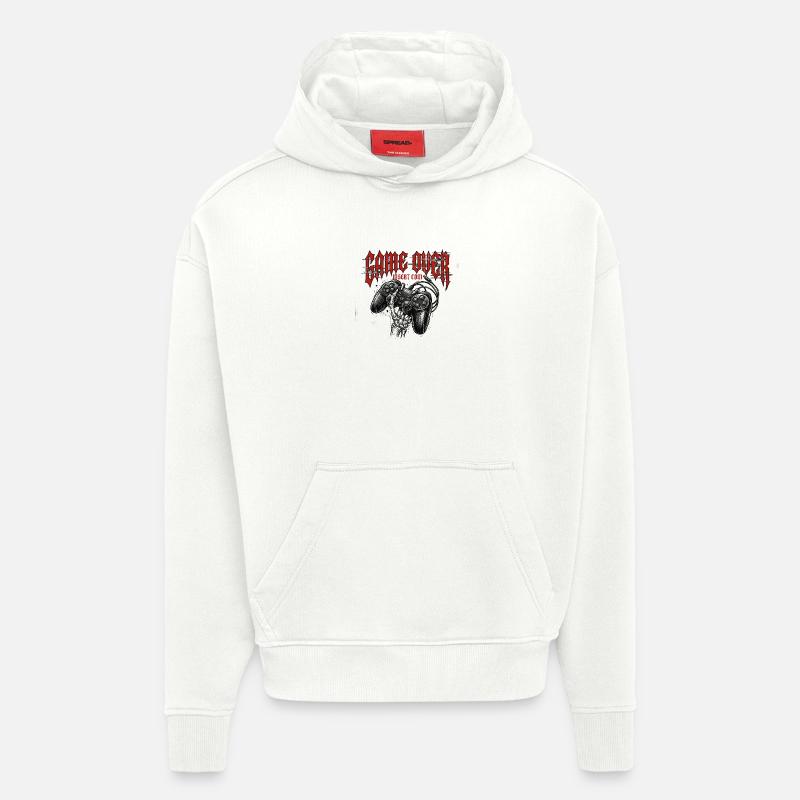 Game Over Retro Controller Grunge - Hoodie- made by SPREAD - OFF WHITE