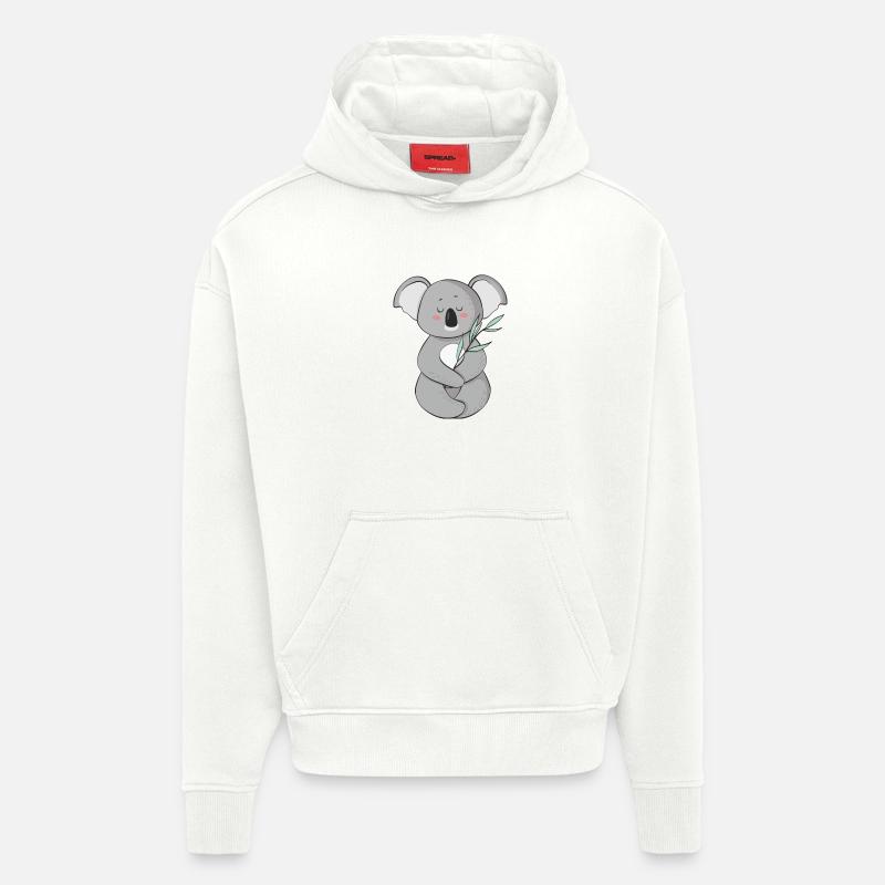 Koala - Sweat à capuche bio épais oversize fabriqué en UE - OFF WHITE