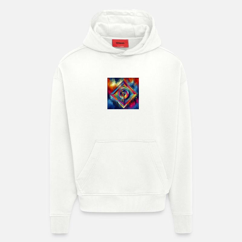 Les clés de l’intégration - Sweat à capuche bio épais oversize fabriqué en UE - OFF WHITE